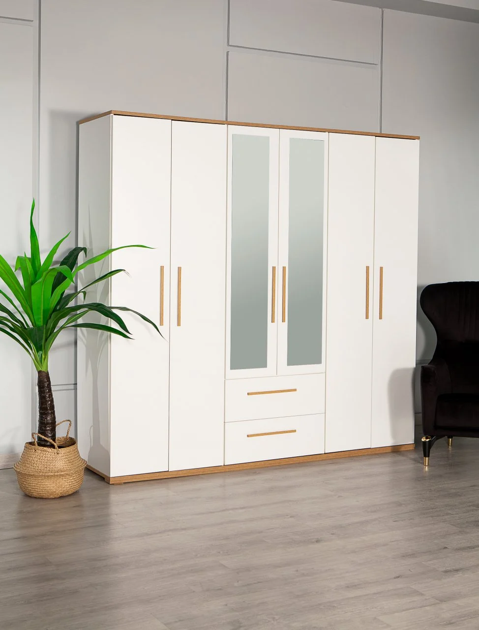 Aynalı gardırop sistemi